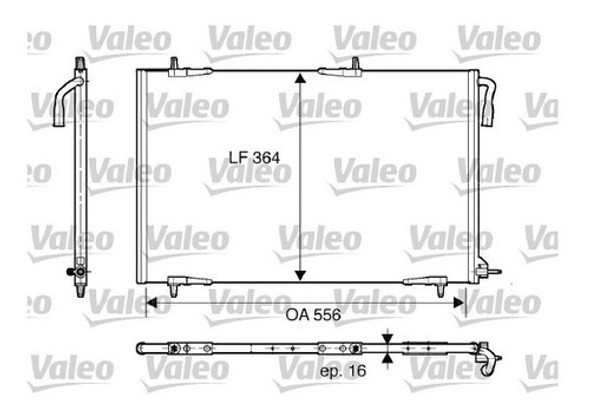 Radiador Aire Acondicionado Peugeot 206/207 Compact Valeo 1