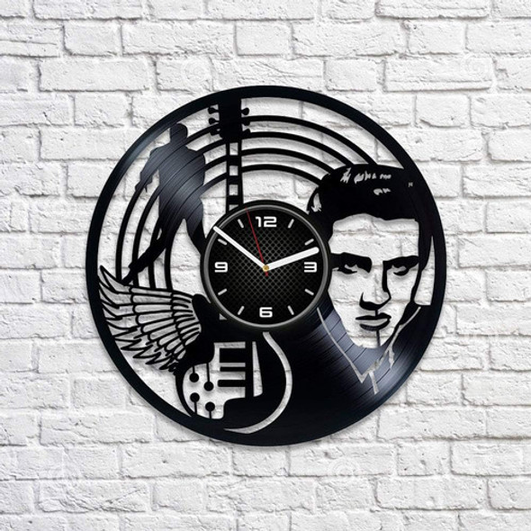 Kovides Vinilo Record Wall Clock 12 Inch Elvis The King 1