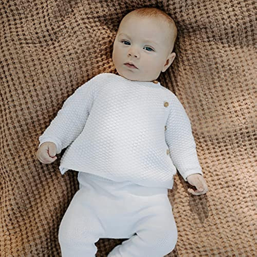 Simka Rose Waffle Baby Blanket - 100% Algodón Suave - Colore 1