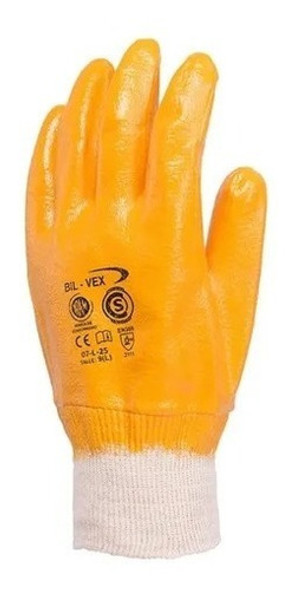 Guante Nitrilo Amarillo Puño Tejido Bil-vex X12 Pares 0