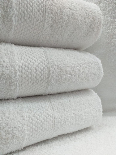 Toalla Blanca Para Peluquería - Spa - Gimnasio 100% Algodón 1