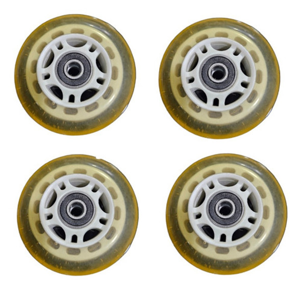 Rueda Para Patín 76mm 80a, Set De 4 0
