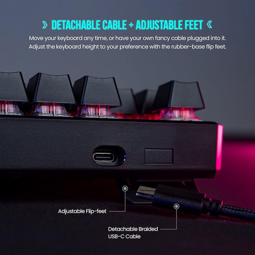 Teclado Mecánico Tecware Phantom+ 104, Led Rgb (rojo Espectr 1