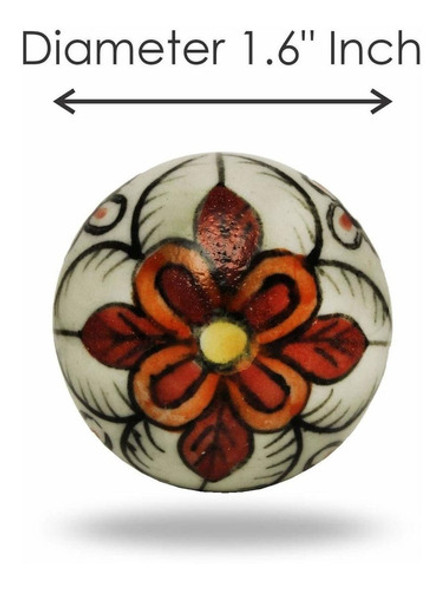 6 Tiradores De Ceramica / Porcelana (6xts4jq6) 1 6 Tiradores De Ceramica / Porcelana (6xts4jq6) 1