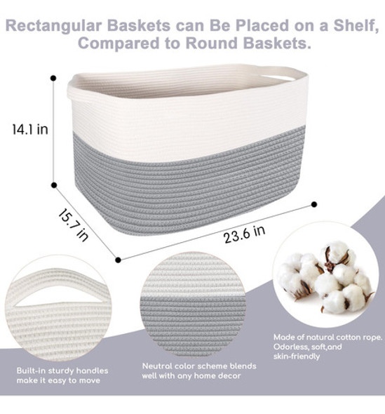 Megasket Cesta De Lavanderia Extragrande, Cesta De Almacenam 1