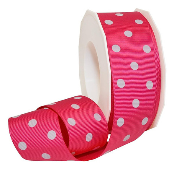 Cinta Morex Grosgrain Ribbon, 1 1/2  X 20 Yd, Socking Pink C 0
