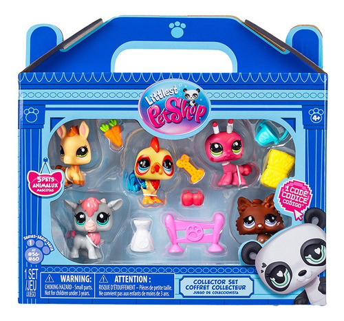 New Littlest Pet Shop Set De 5 Mini Mascotas 00510 0