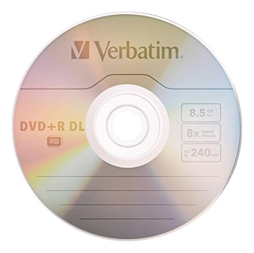 Verbatim Dvdr Dl 85gb 8x Con Eje De 20 Pines Con Superficie 0