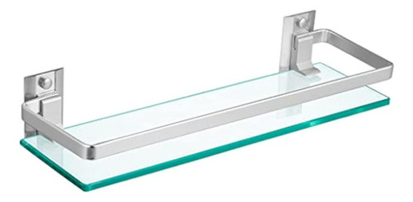 Sanbege Estante De Baño De Vidrio Templado Con 0