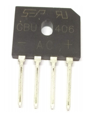 Puente Rectificador Gbu406 Gbu 406 600v 4a 0