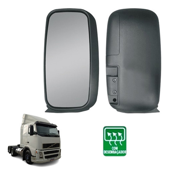 Espelho Ret Caminhão Volvo Fh/fm/nh Conv Até 2009 Le C/des 1