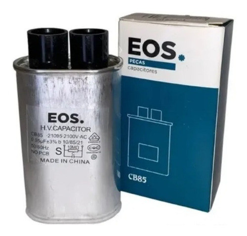 Kit 5 Capacitor Microondas 0,95uf 2100v Terminal Fino Eos 0