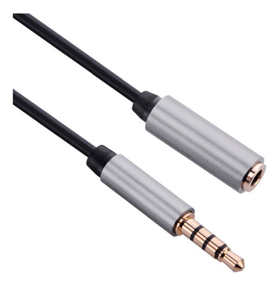 Cable Extension Auricular + Mic 3,5mm 4contactos. 3 Mts. 0