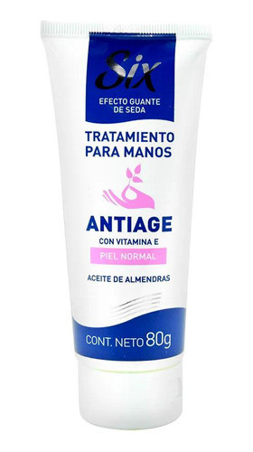 Crema De Manos Six Antiage Aceite De Almendras 80g 0