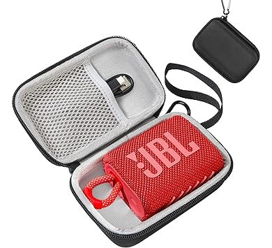 Funda Para Jbl Go 3 Estuche Rigido Negro Con Forro Gris 0