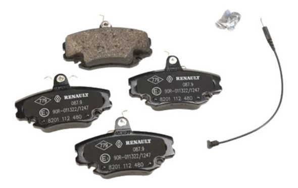 Pastillas Freno Delanteras Renault Clio Sandero K4m Original 0