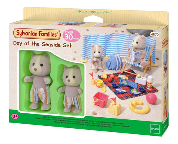 Sylvanian Families Set Playa Picnic Accesorios + 2 Figuras ® 0