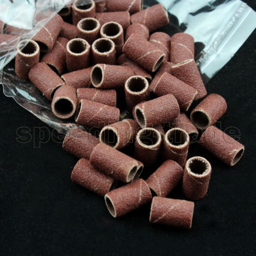 100pcs 180  Nail Drill Sanding Band Medium Coarse 0