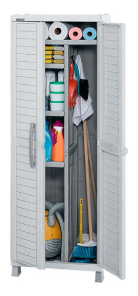 Armario Grande 3 Estantes 1 Division Vertical Rimax Gris 0 Armario Grande 3 Estantes 1 Division Vertical Rimax Gris 0