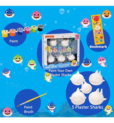Baby Shark Paint Your Own Yesster Sharks Complete Painting B 1