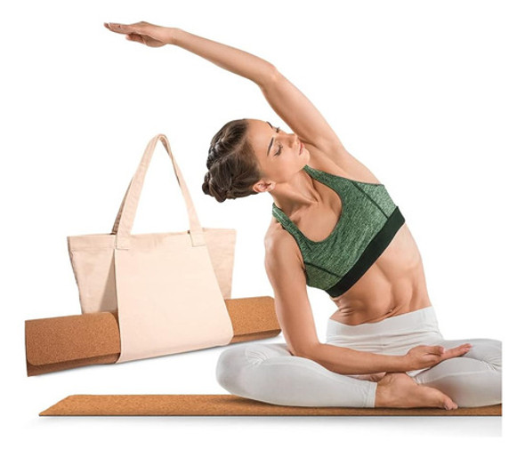 Moore Shopping - Esterilla De Yoga De Corcho Con Bolsa - A P 0