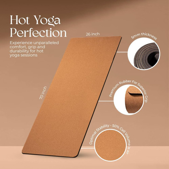 Moore Shopping - Esterilla De Yoga De Corcho Con Bolsa - A P 1