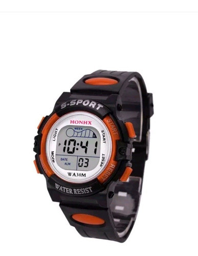 Reloj P/ñiños Led Digital Dia/mes/cronómetro/luz 0