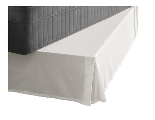 Pollerín Cubre Somier Queen Karsten Blanco 0 Pollerín Cubre Somier Queen Karsten Blanco 0
