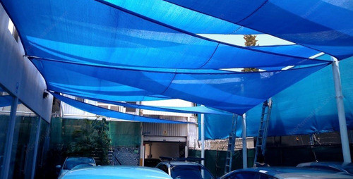 Malla Toldo Vela Alta Calidad 8 X 14 Metros Uv 98% Azul 1
