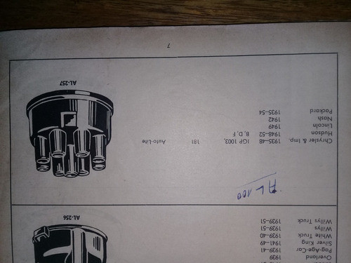 Tapa Distribuidor Chrysler Hudson Lincoln Nasch Packard 1