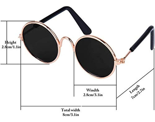 Legendog Gafas Para Gatos, 2 Uds., Gafas Para Gatos, Cadena 1