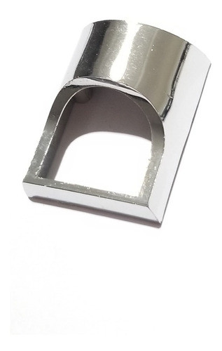 Tirador De Mueble Rectangular Cromo Brillante 0