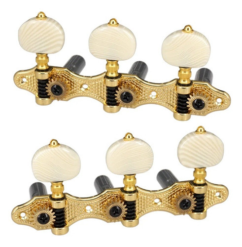 Tarraxa De Violão Nylon Dourado Luxo (engrenagem 1:18) 0