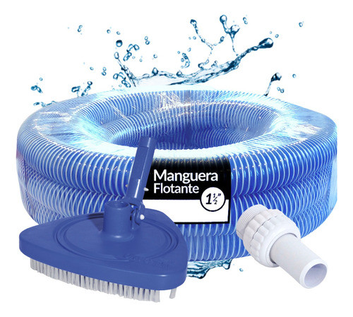 Kit Limpieza Vulcano Pileta Barrefondo + Manguera 6 Mts. 0