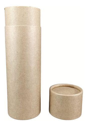 Tubo Kraft, Ecológico, Biodegradable 4.5*12cm (pack 5 Unid) 0