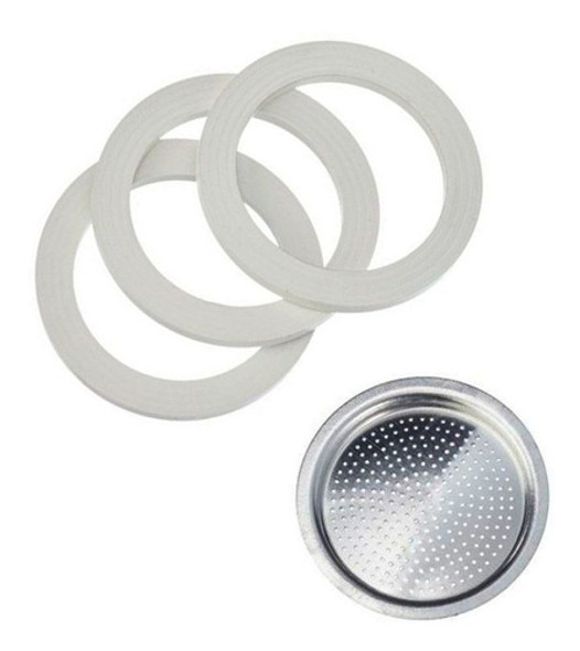 Repuesto Bialetti 1 Taza ( 3 Aros + Filtro ) 0 Repuesto Bialetti 1 Taza ( 3 Aros + Filtro ) 0