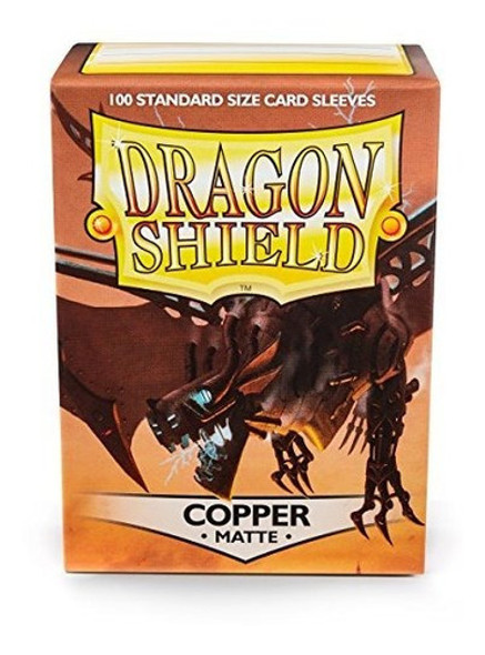 Dragon Shield Matte Copper 100 Mangas Protectoras De Cubiert 1