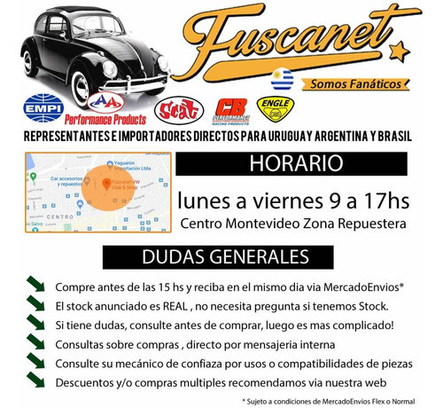 Vw Fusca Cable Freno De Mano Fusca 1300 - 1600 Año 80 Y Má 1