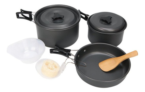 Yodo Anodizado De Aluminio De Camping Juego De Utensilios De 1 Yodo Anodizado De Aluminio De Camping Juego De Utensilios De 1