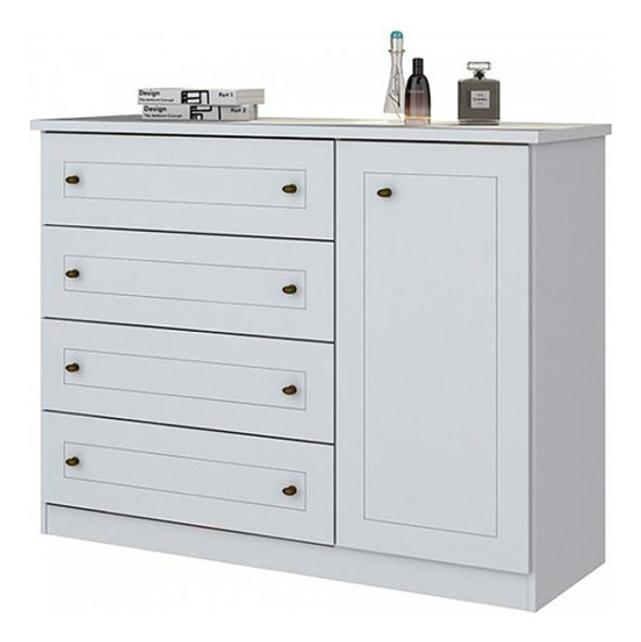 Comoda Blanco Mdf Y Mdp Americano 0