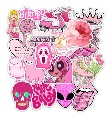Stickers Rosa 20 Unidades 0