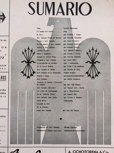Hispanidad - Nro 6 - 1939 - Revista Falangista En Uruguay 1