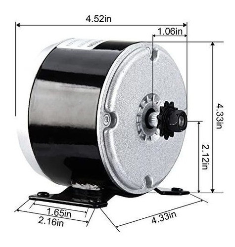 Motor Electrico Para E Scooter 24v 350w 3000rpm 1
