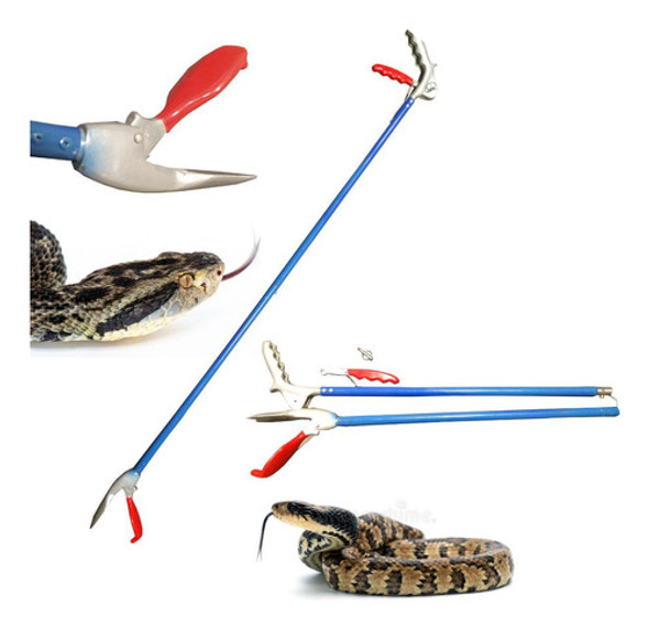 Pinça Pinção Gancho Contenção Cobras Serpentes 1 Pinça Pinção Gancho Contenção Cobras Serpentes 1