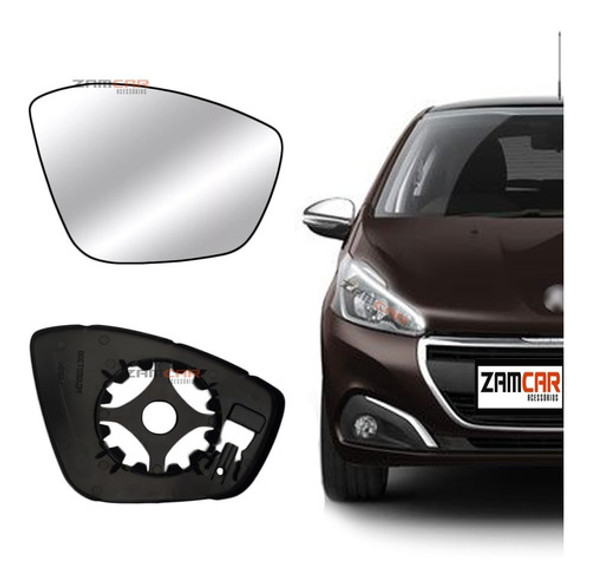 Lente Base Espelho Retrovisor Peugeot 208 2019 2020 2021 Ld 0