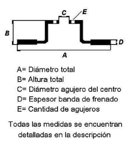 Discos Freno Traseros Ford Mondeo V6 - 253mm - Kit X2 1