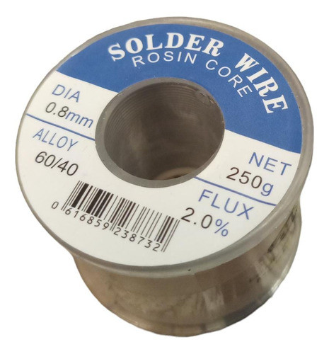 Estaño Zurich 250grs 0.8mm 0