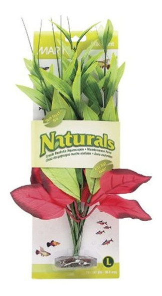 Marina Naturals Pickerel Silk Plant En Rojo  Verde 0