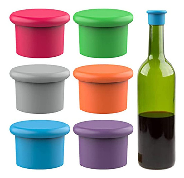 Tapones De Silicona Para Vino - Reemplace Un Corcho - Sello 0