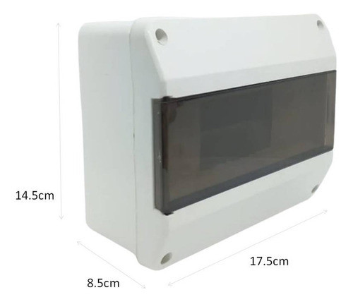 Pack 3 Caja Llave Termica 4-8 Modulos Aplicar Con Tapa Vr 1